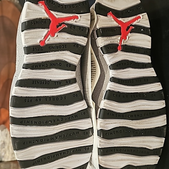 AIR JORDAN 10 RETRO SMOKE GRAY/BLACK/WHITE - Picture 11 of 11